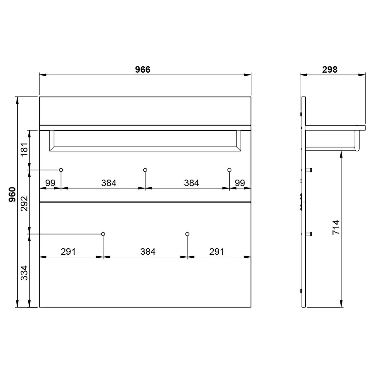 Germania Ensemble d’entrée Genova II (4 éléments) - Verre - Gris argenté / Graphite – Image 18