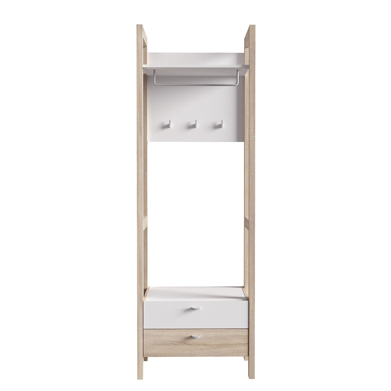 Loftscape Porte-manteau compact Thurles I - Imitation chĂȘne Sonoma / Blanc â Image 3