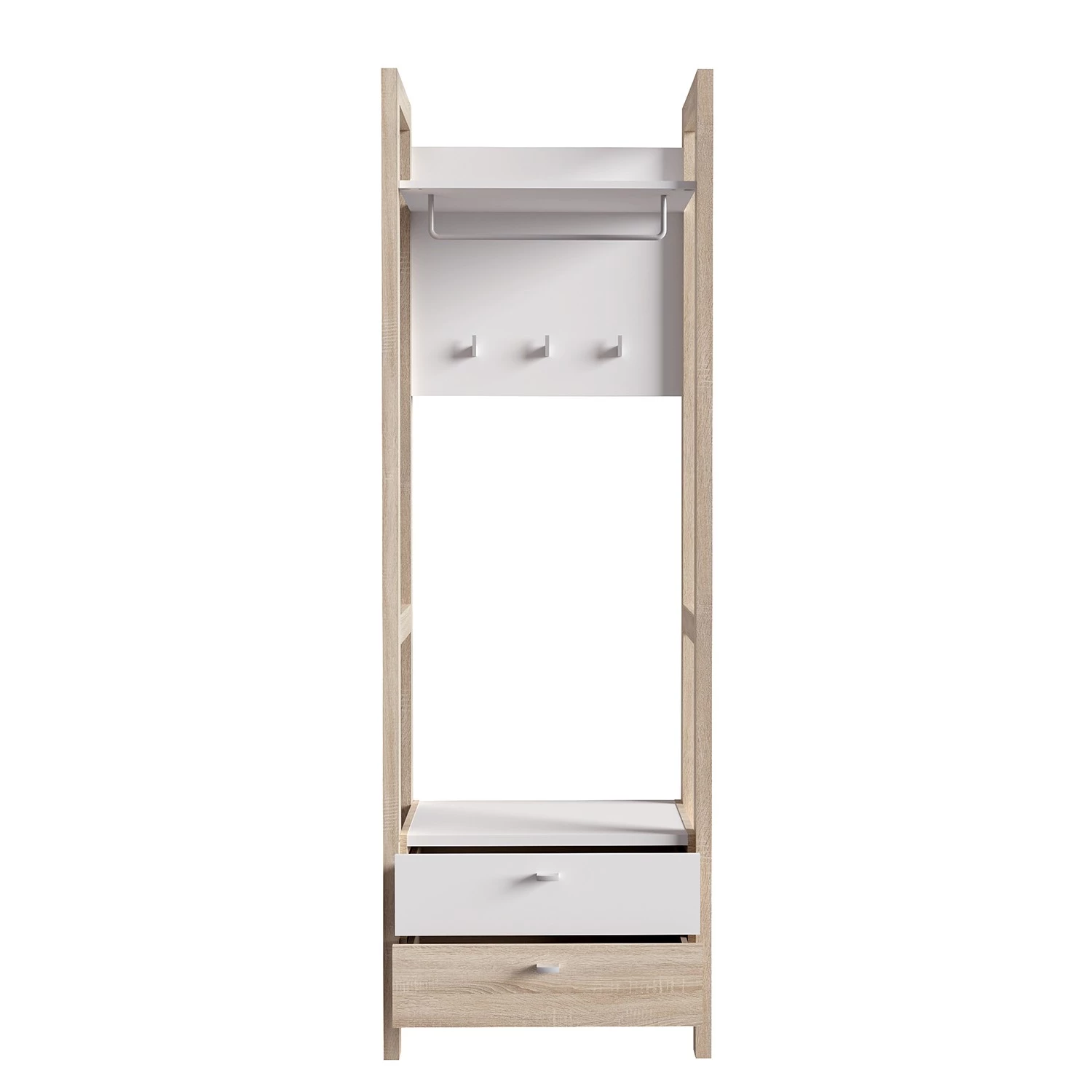 Loftscape Porte-manteau compact Thurles I - Imitation chĂȘne Sonoma / Blanc â Image 5