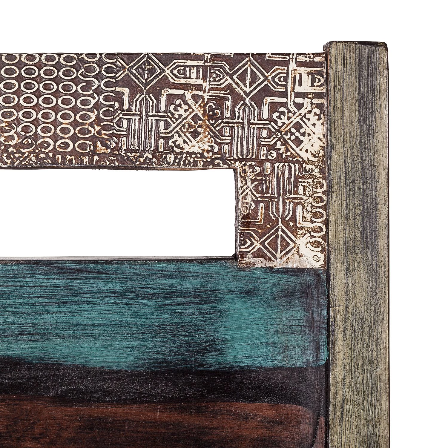 Wolf-Möbel Ensemble de bar Goa (3 éléments) - Acacia / Manguier partiellement massif - Multicolore – Image 7