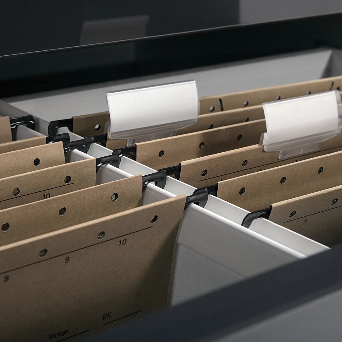 Maja Möbel Combinaison de bureau Merit V - 10 éléments - Imitation chêne de Sonoma / Gris brillant – Image 5