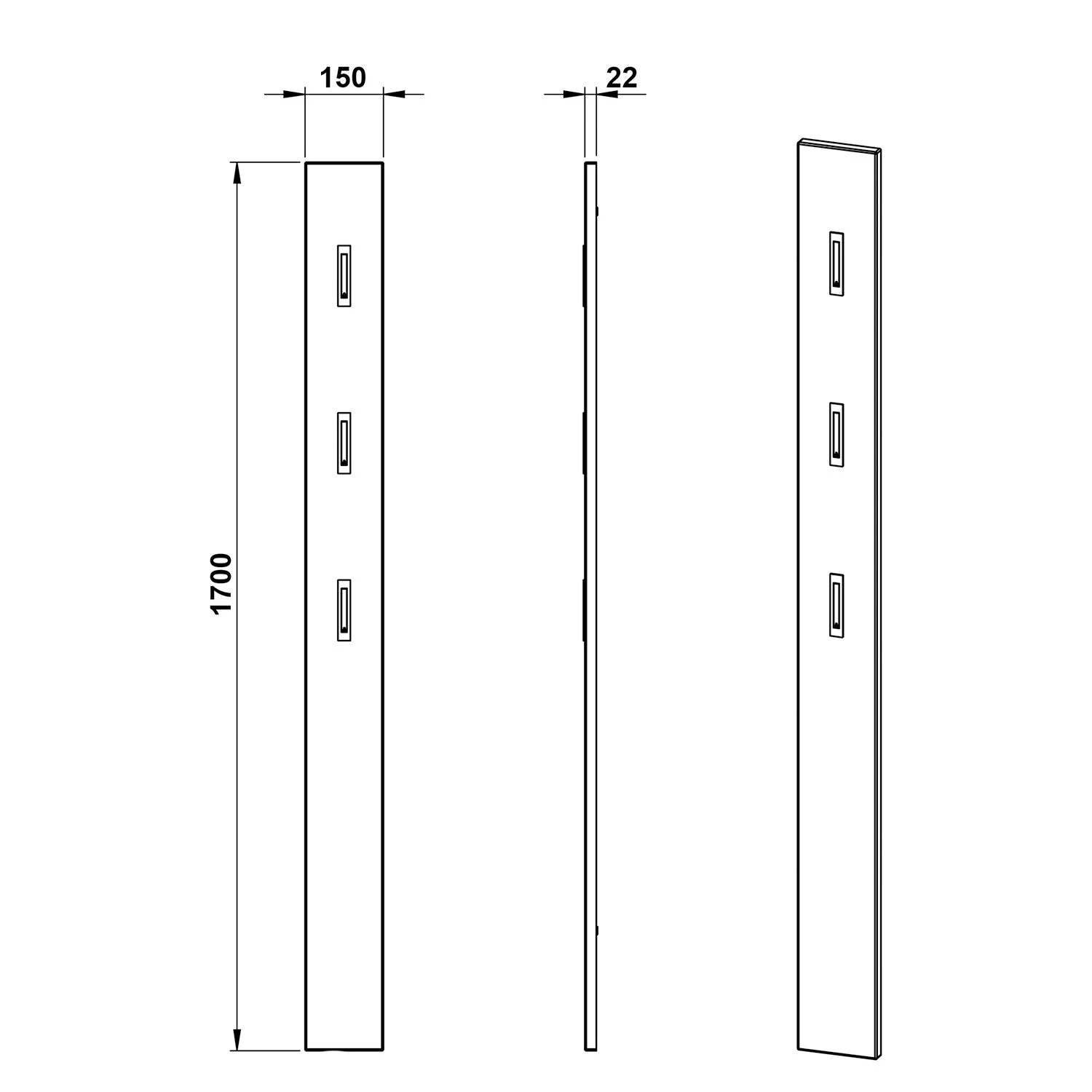 Germania Ensemble de vestibule Adana I - Blanc brillant – Image 11
