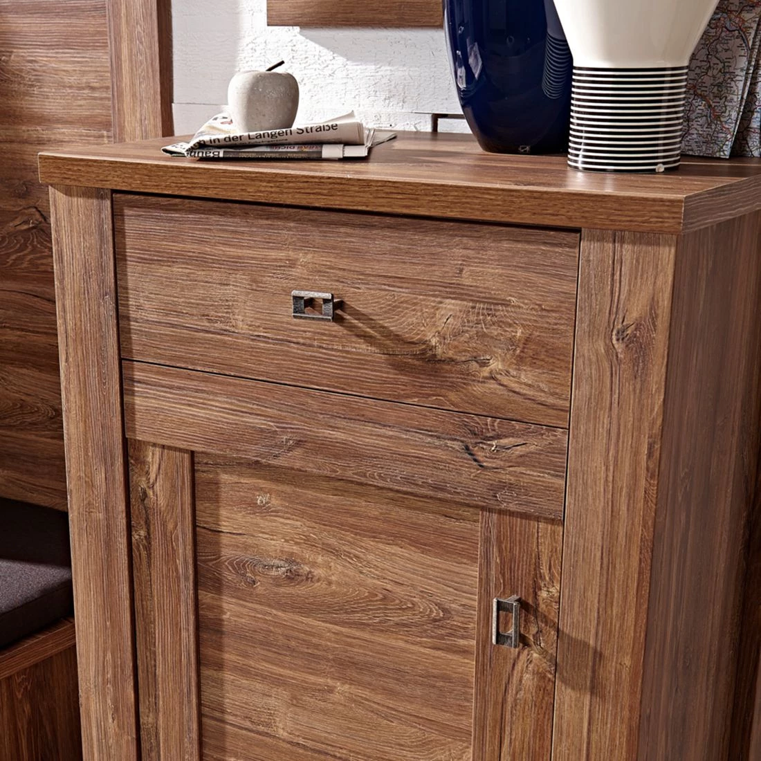 Ridgevalley Ensemble de vestibule Charleroi II - 5 éléments - Imitation acacia – Image 12