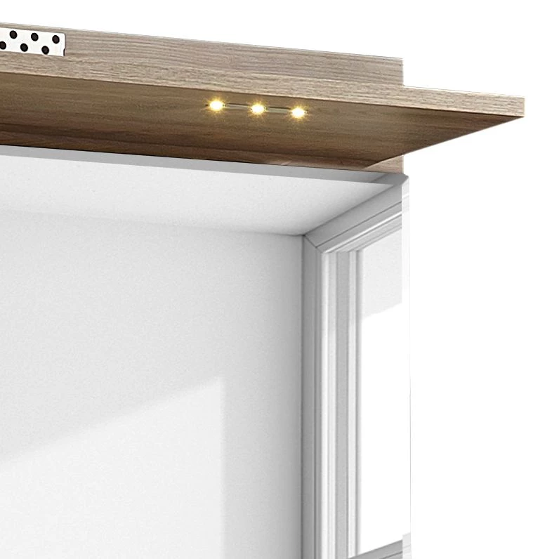 Fredriks Ensemble de vestibule Puls I 3 éléments - Imitation chêne argenté / Blanc – Image 5