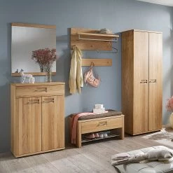 Voss Ensemble de vestibule Redding - 7 éléments - Chêne sauvage partiellement massif