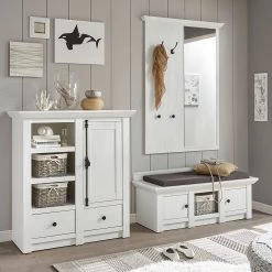 Maison Belfort Vestibule Geestland III (3 éléments) - Imitation pin blanc