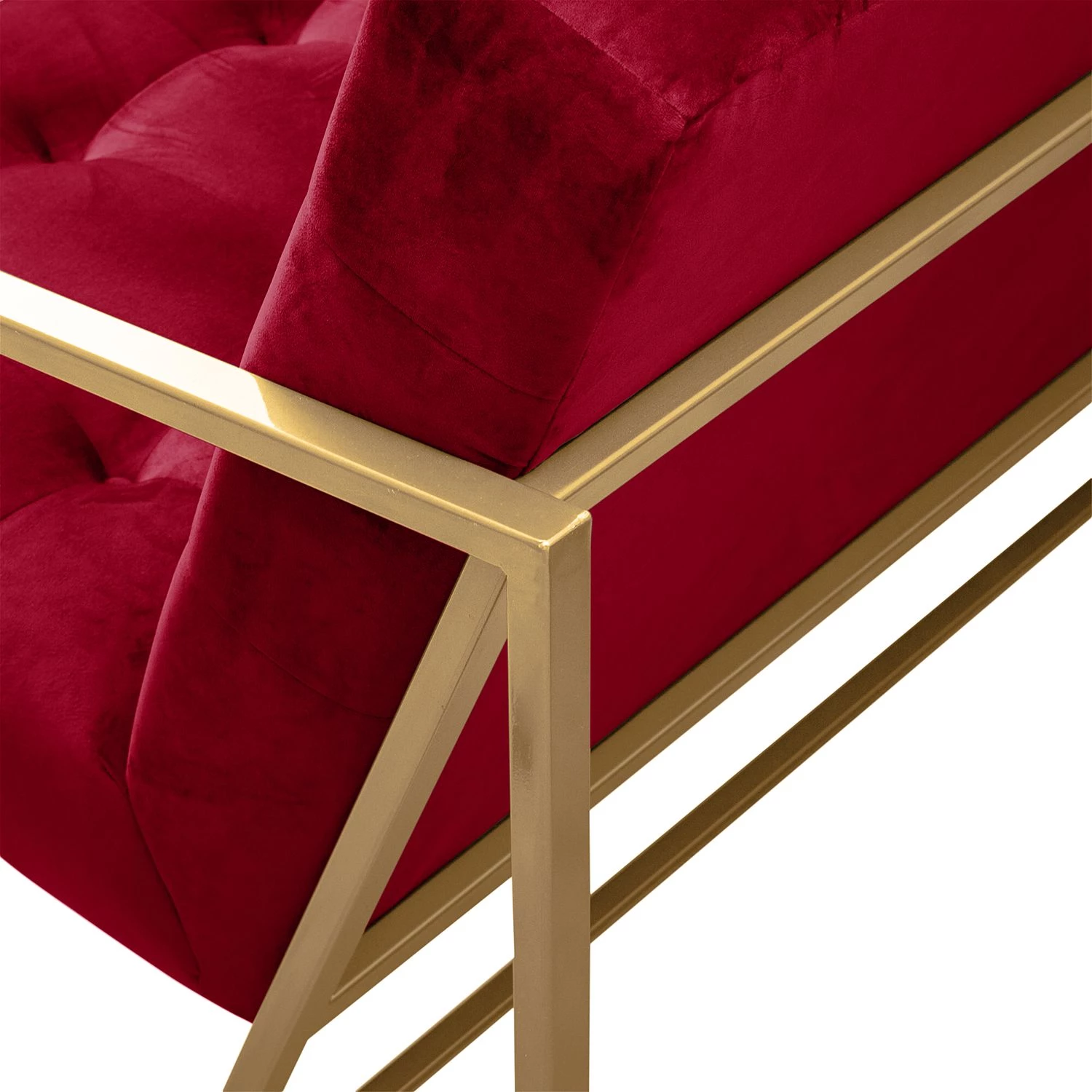 Jack & Alice Ensemble de salon Charm II (3-1-1) - Rouge cerise – Image 6