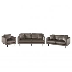 Eva Padberg Collection Ensemble de salon Edina (3-2-1) - Noix de muscade