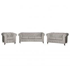 Jack & Alice Ensemble de salon Esplanada (3-2-1) - Granit