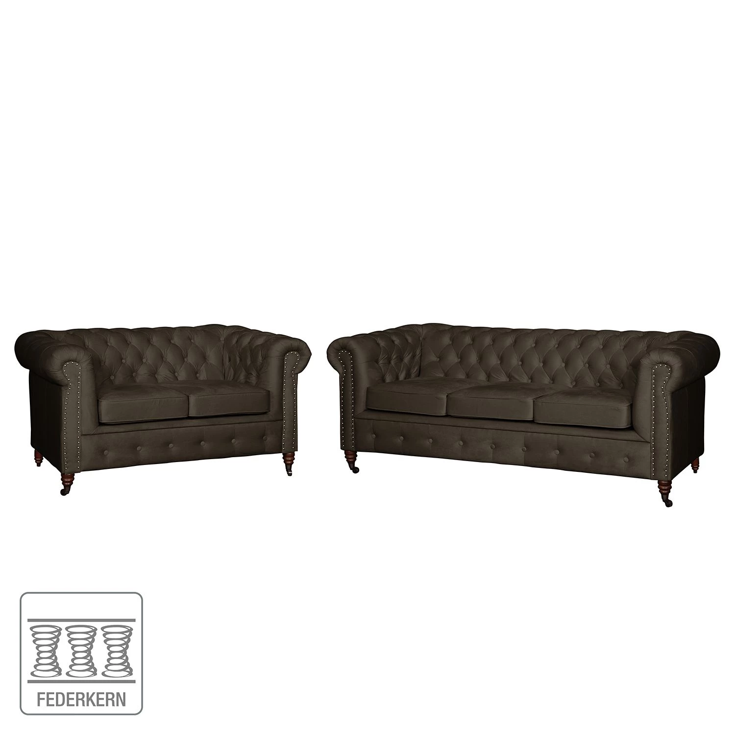 Jack & Alice Ensemble de salon Esplanada (3-2) - Marron bison – Image 2