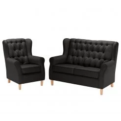 Maison Belfort Ensemble de salon Luro (2-1) - Anthracite