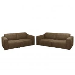 Ars manufacti Ensemble de salon Manchester (3-2) - Marron