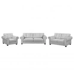 Velvet Studio Ensemble de salon Marau (3-2-1) - Galet