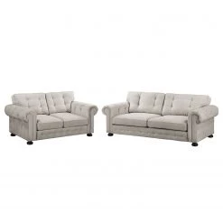 Velvet Studio Ensemble de salon Marau (3-2) - Granit