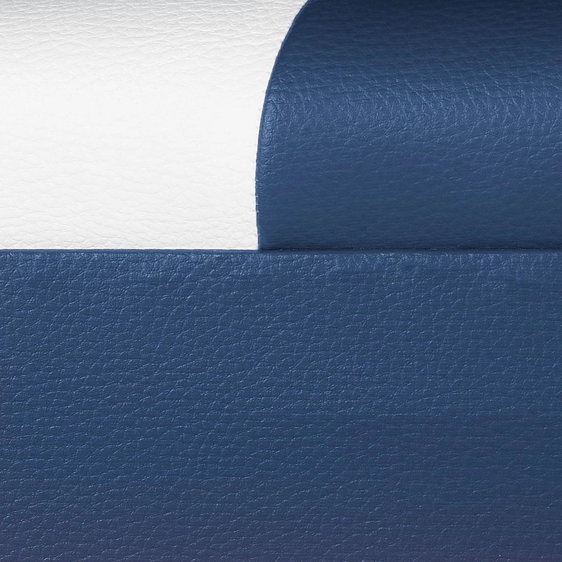 Studio Monroe Canapé panoramique Nixa (3 -2 -1) - Cuir synthétique - Blanc / Bleu foncé – Image 16