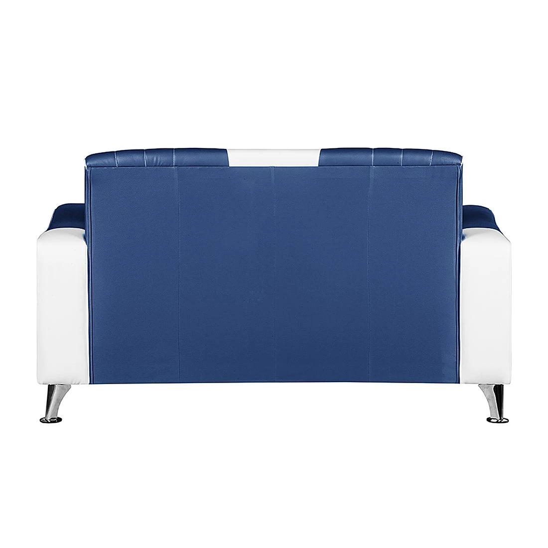 Studio Monroe Canapé panoramique Nixa (3 -2 -1) - Cuir synthétique - Blanc / Bleu foncé – Image 8