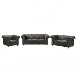 Maison Belfort Ensemble de salon Pintano (3-2-1) - Gris