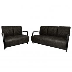 Ars manufacti Ensemble de salon Straid (3-2) - Basalte