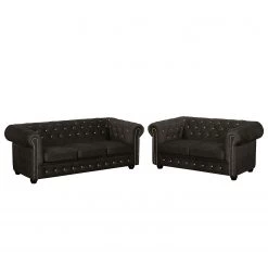 Jack & Alice Ensemble de salon Torquay I (3-2) - Marron noix de coco