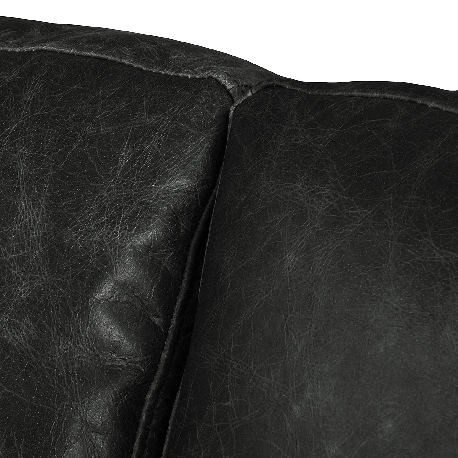 Ars manufacti Ensemble de salon Horley (3-2) - Cuir véritable - Noir – Image 10