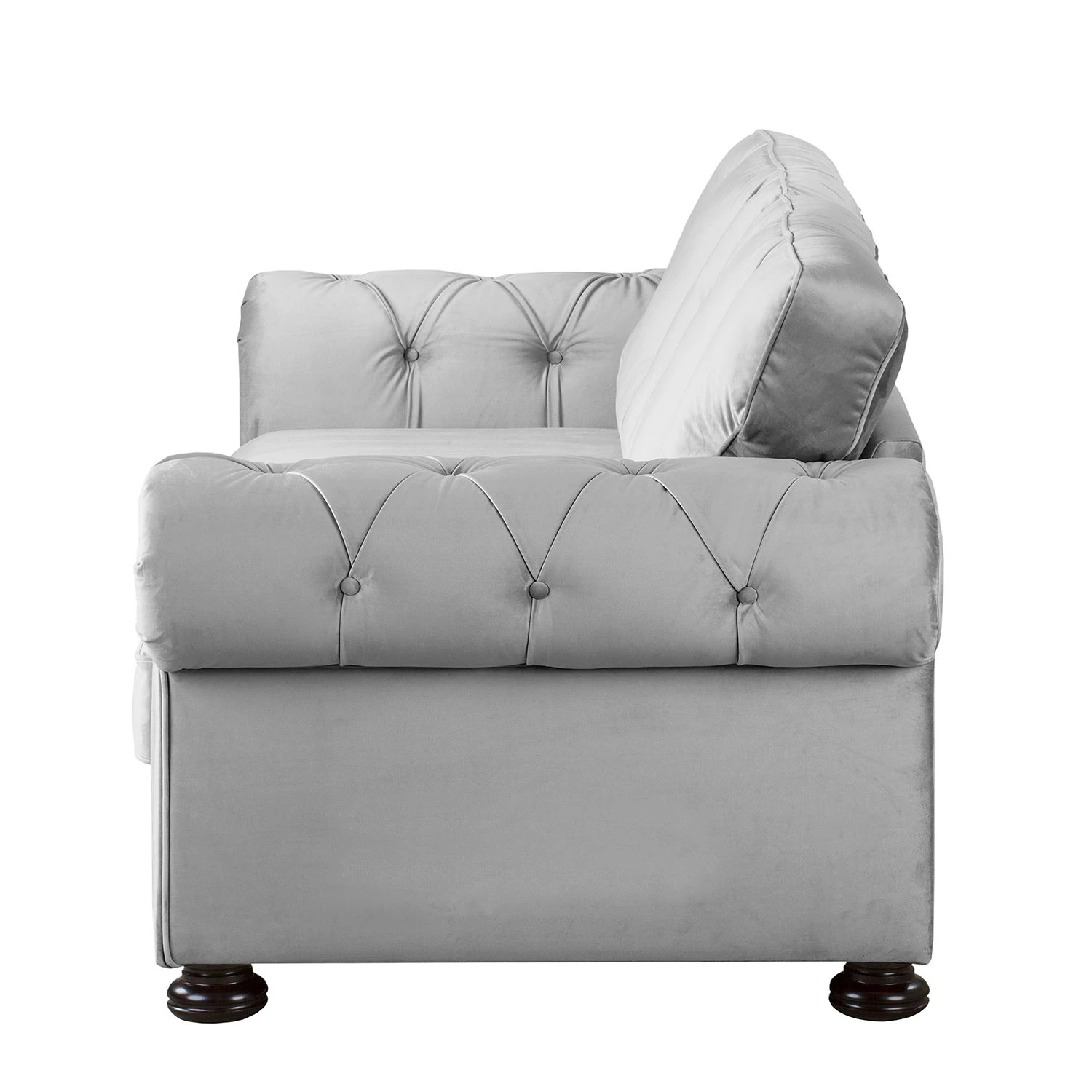 Velvet Studio Ensemble de salon Marau (3-2-1) - Gris clair – Image 3